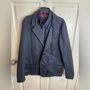 Ted Baker Olivar two in one coat black and navy large